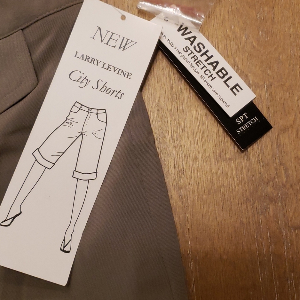 NWT LARRY LEVINE CITY SHORTS - Picture 5 of 9